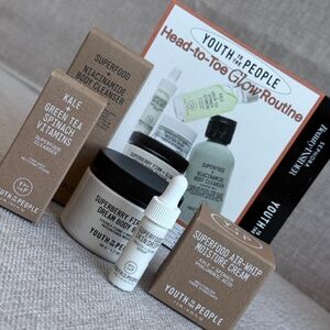 Youth to the People Head-to-Toe Glow Routine Kit w/ Cleanser, Moisturizer, Serum